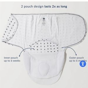 Nested Bean zen swaddle classic, size 0-6 mon